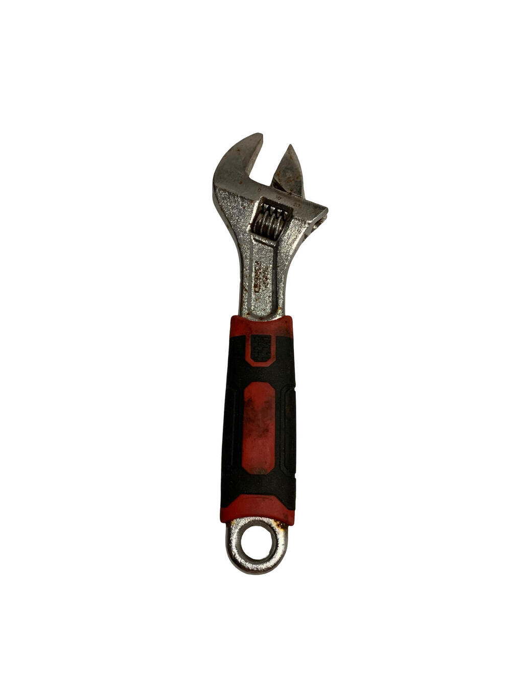 Hyper Tough Adjustable Wrench 8 in 0-30mm Red Non-Slip Grip Metric